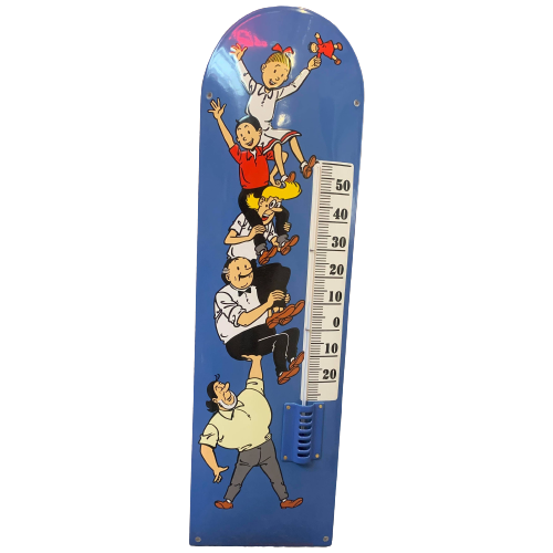 Enamel Thermometer - Limited Edition - Suske & Wiske - As New! - 'De Levende Toren' image 1