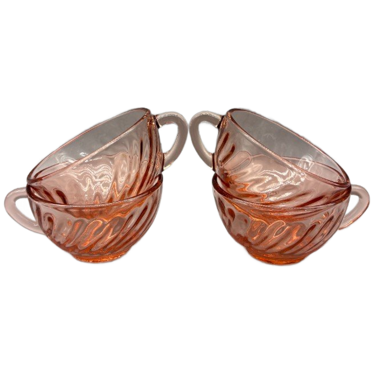 Set Arcoroc Rosaline Kopjes Swirl 4 Stuks image 1