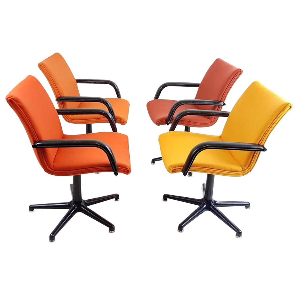 Artifort Bureaustoelen Oranje Setprijs Ploegstof image 1