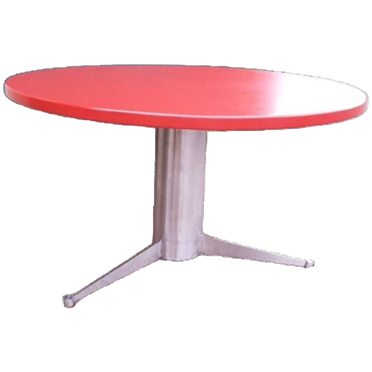 Rode Ronde Xl Eettafel 130 Cm Vintage Space Age Design Tafel image 1