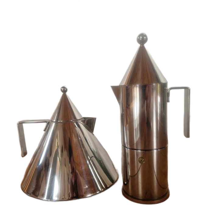Alessi Conico Perculator & Theepot Memphis Stijl image 1