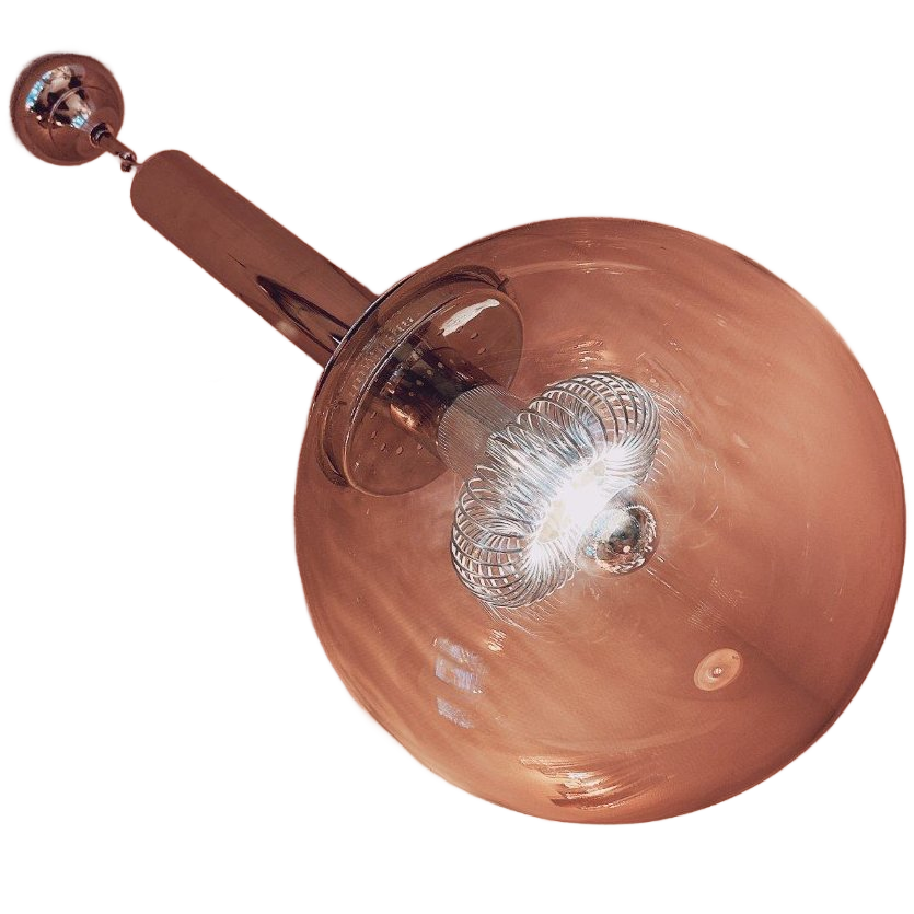 1970 Italian Chrome Globe Light image 1