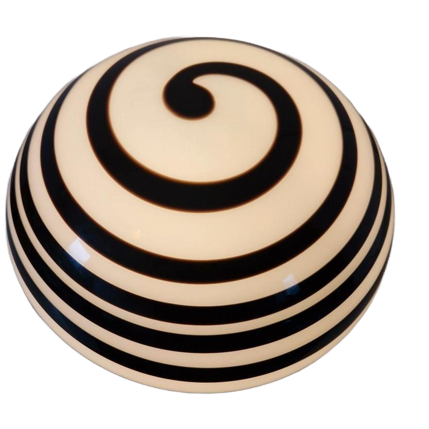 Vintage Ilu Di Vetro Zwirl Bollamp Lamp Tafellamp image 1