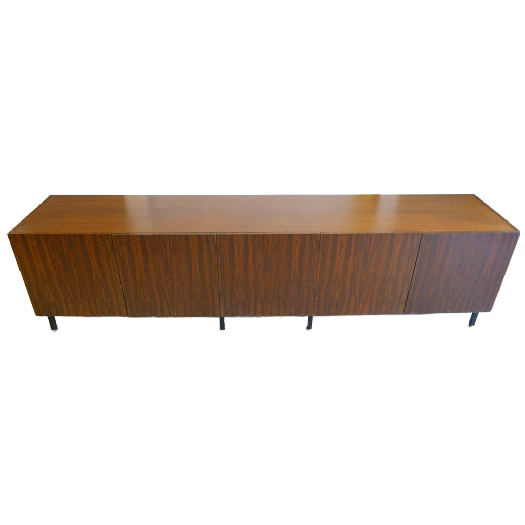 Prachtige Vintage Palissander Lowboard Dressoir 249 Cm image 1