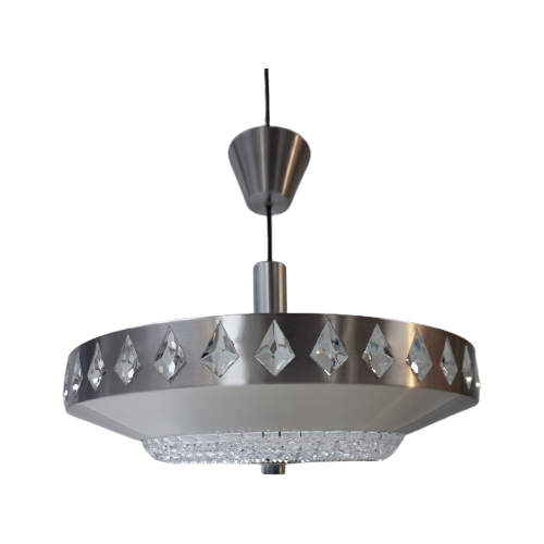 Midcentury Scandinavisch Design Hanglamp Van Vitrika/orrefors, Jaren 60/70 image 1
