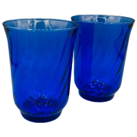 Set Arcoroc Electric Blue Swirl Glazen 2 Stuks image 1