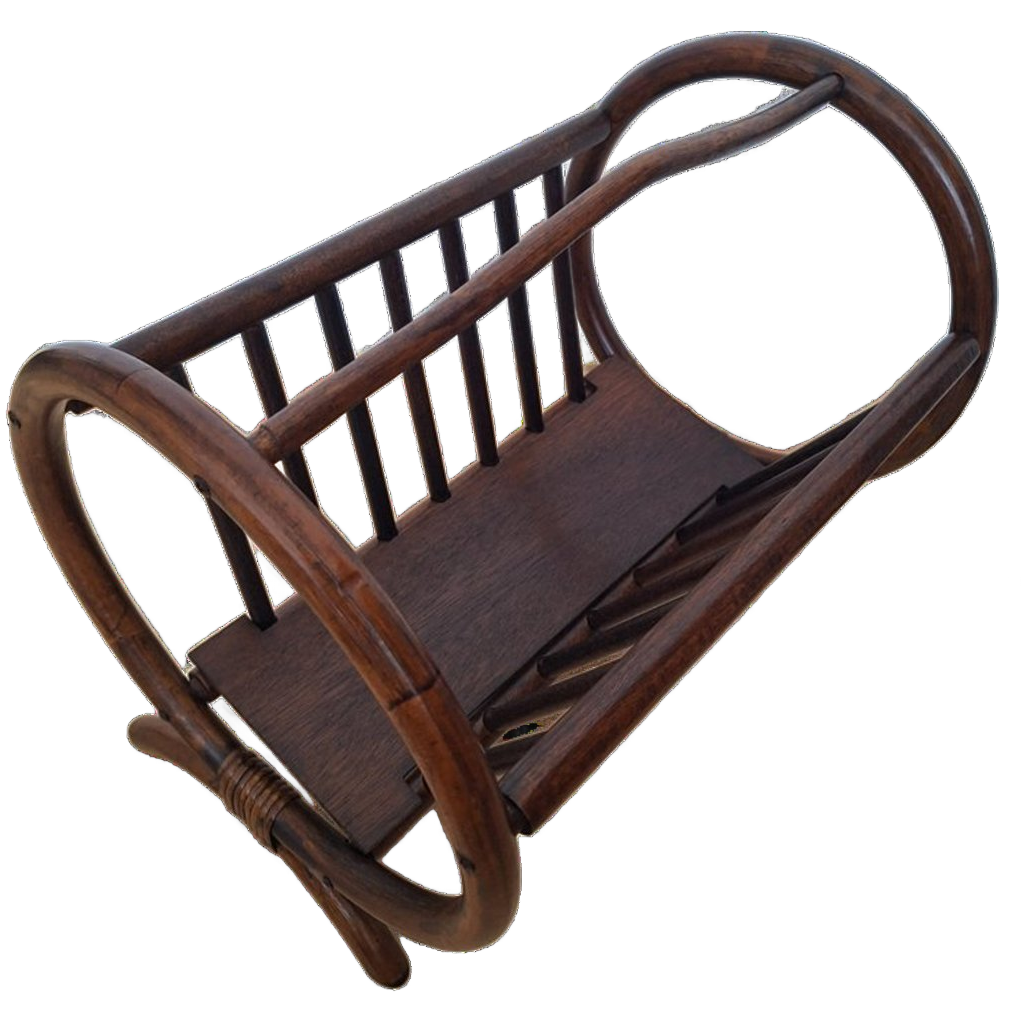 Rotan Lectuurbak Jaren 70 image 1