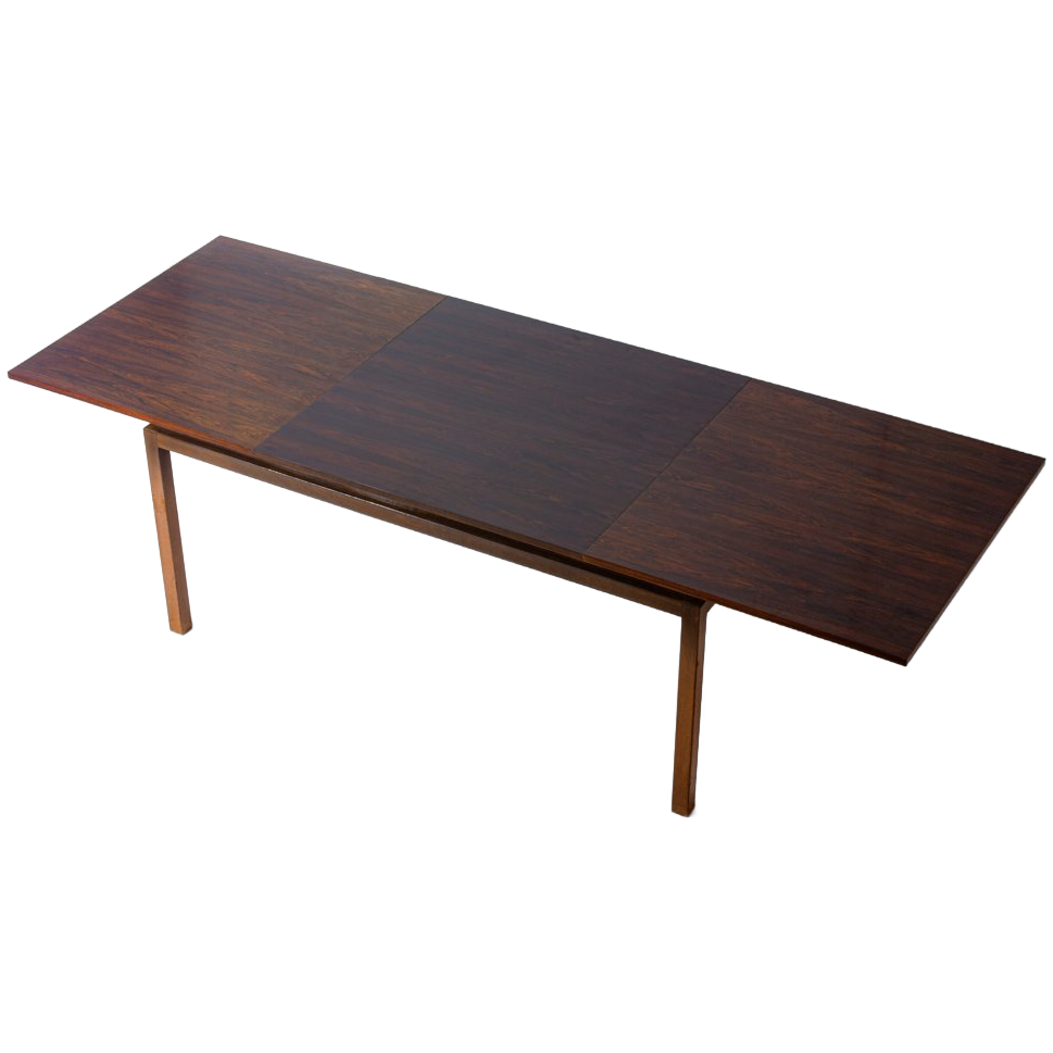 Mid-century Palissander Minimalistische Uittrekbare Eettafel Van Alfred Hendrickx, 1960 image 1