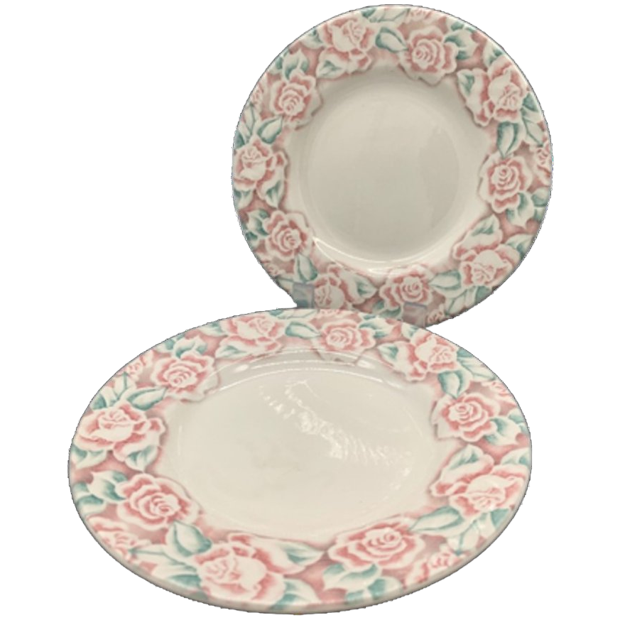 Vintage Barratts England Bordjes Pastel 2 Stuks image 1