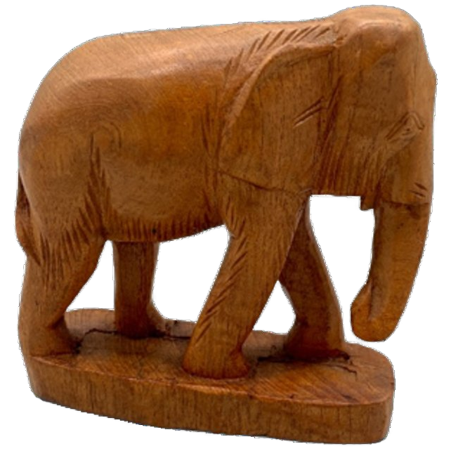 Vintage Houten Olifant Handwerk image 1