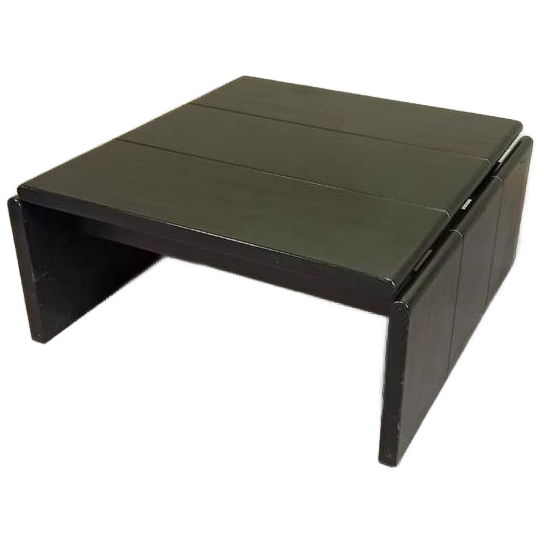Vintage Leolux Houten Salontafel, Design Harry De Groot image 1