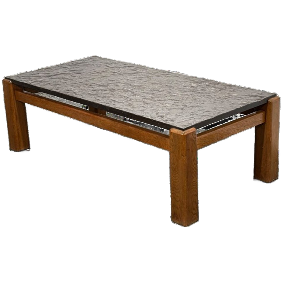 Vintage Bauhaus Brutalistisch Japandi Salontafel image 1