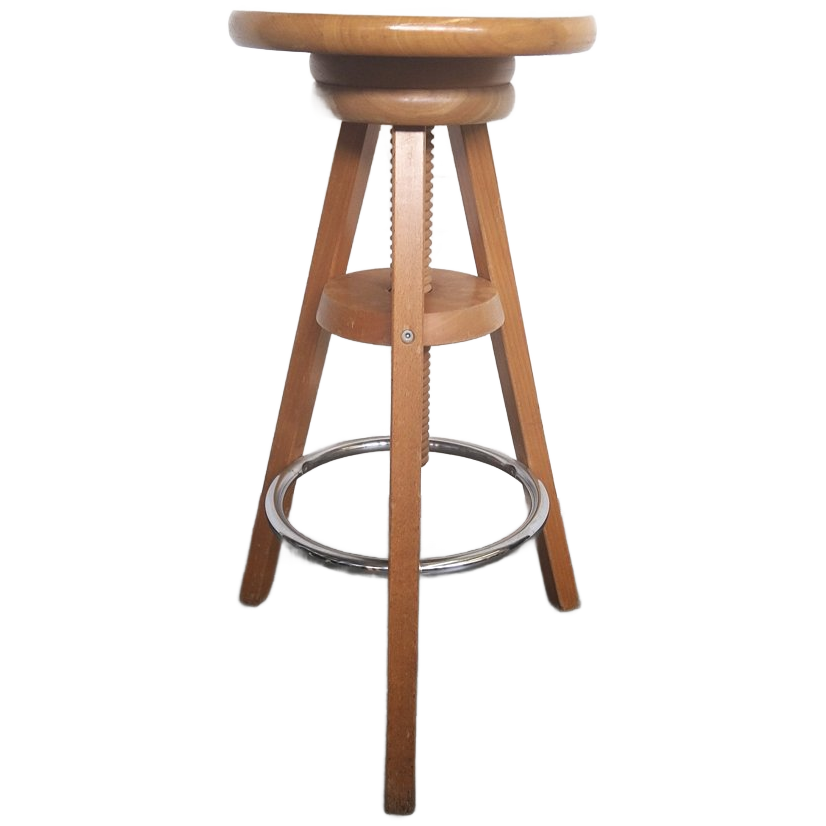 Verstelbare Houten Atelierkruk image 1