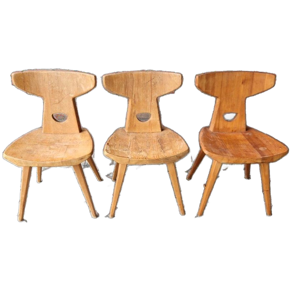 Jacob Kielland Brandt Set Van 3 Vintage Stoelen image 1