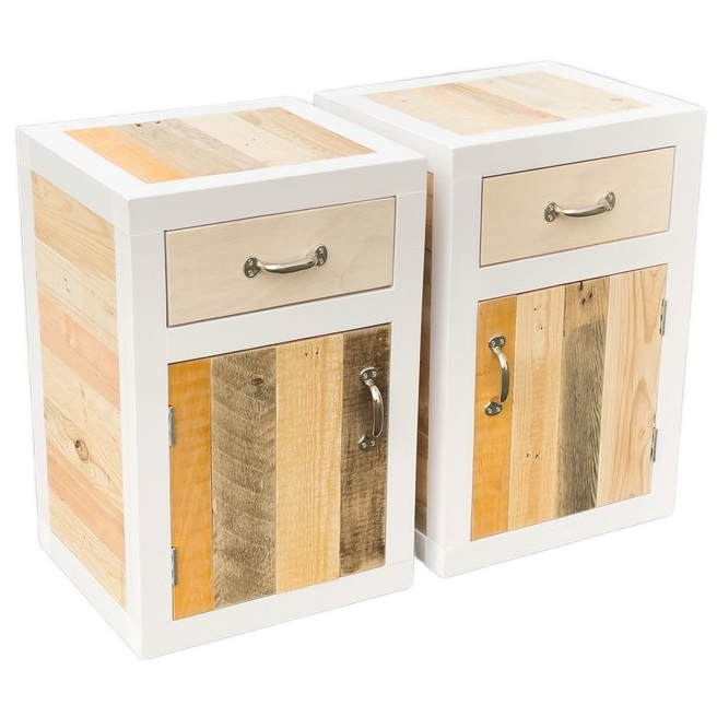 Sloophout Nachtkastjes Set Essence Handmade image 1