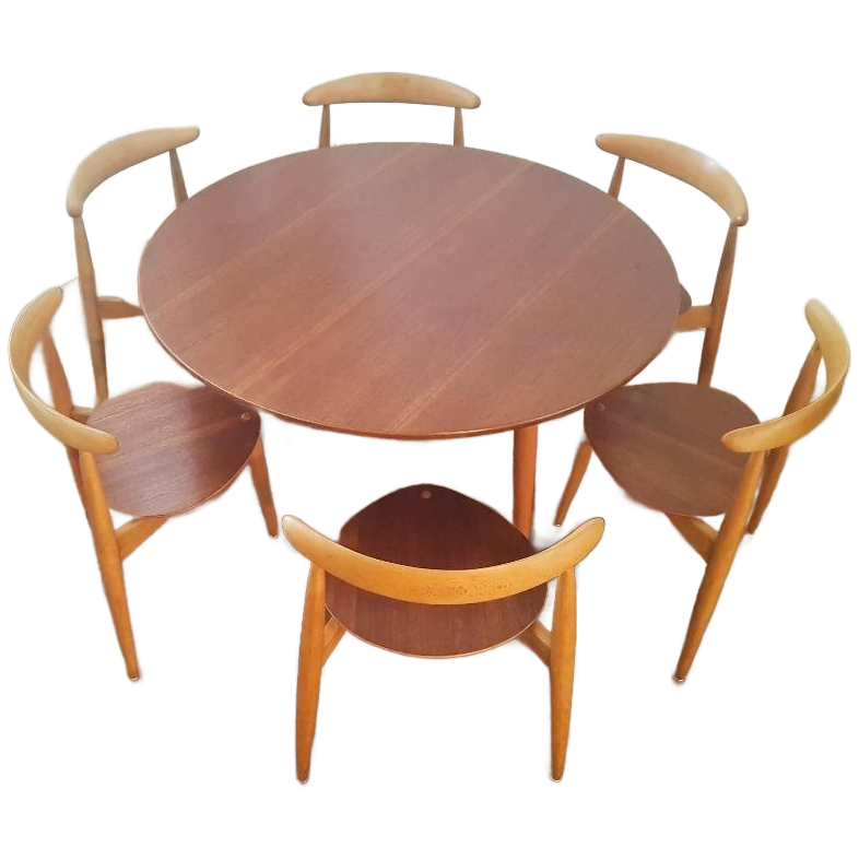 Eetkamer Set Van Hans J. Wegner Voor Fritz Hansen image 1