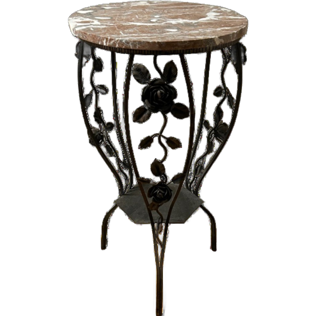 Gesmede Tafel Met Marmer Van Boeckel Style image 1