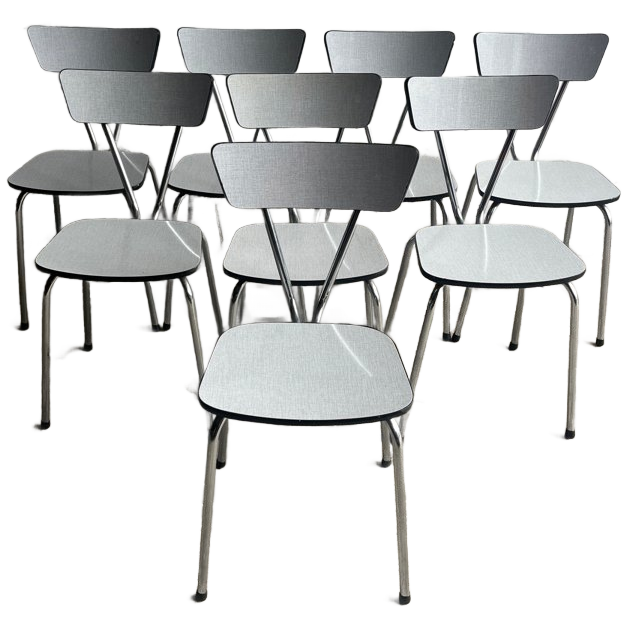 Set Of 8 Vintage Dining Chairs – 1960s Design image 1
