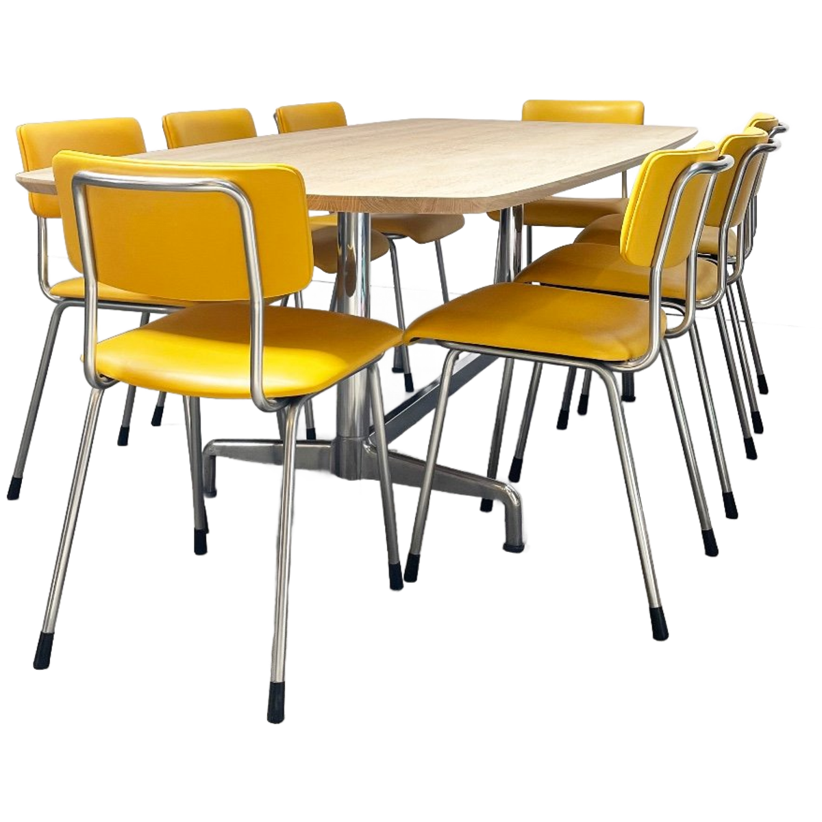Vintage Gispen 1231 Stoelen, Opnieuw Bekleed Met Leer. image 1