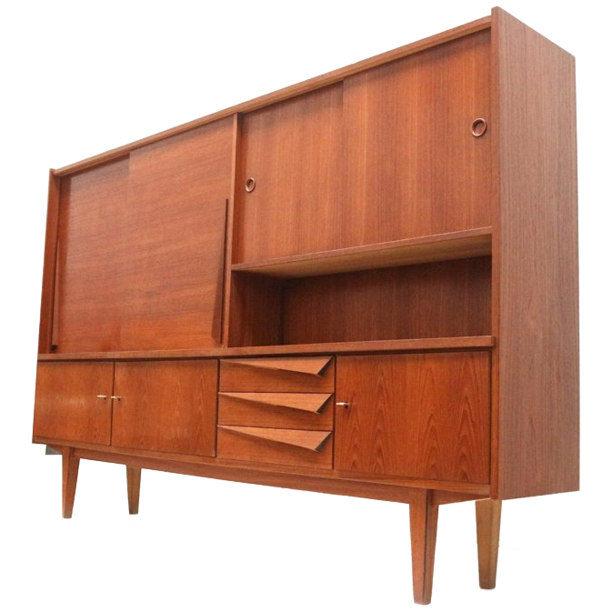 Vintage Dressoir Hout Brown bij Reliving