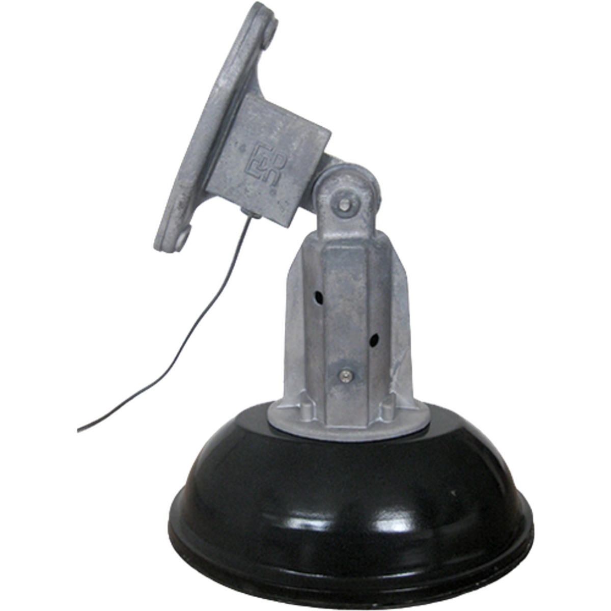 Vintage Zwart Emaille Frans Industriële Lamp image 1