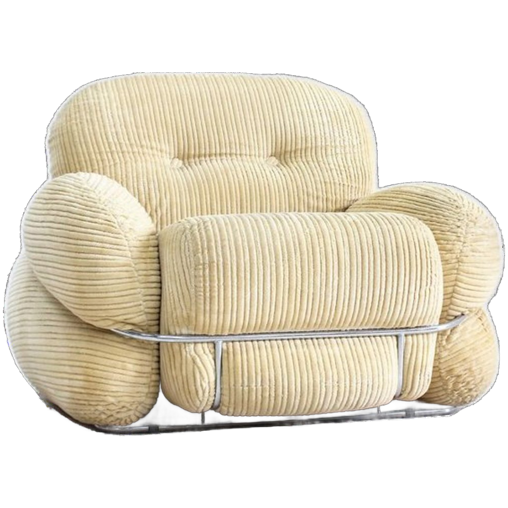 Vintage Adriano Piazzesi Okay Fauteuil Jaren 70 Italië image 1