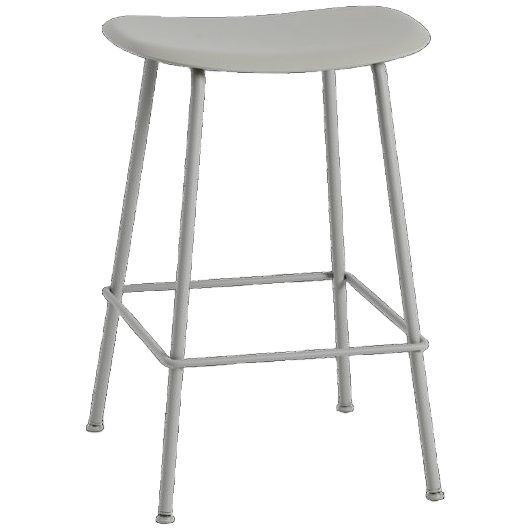Muuto / Fiber Counter Stool / 65cm / Grey / Set Van 6 image 1