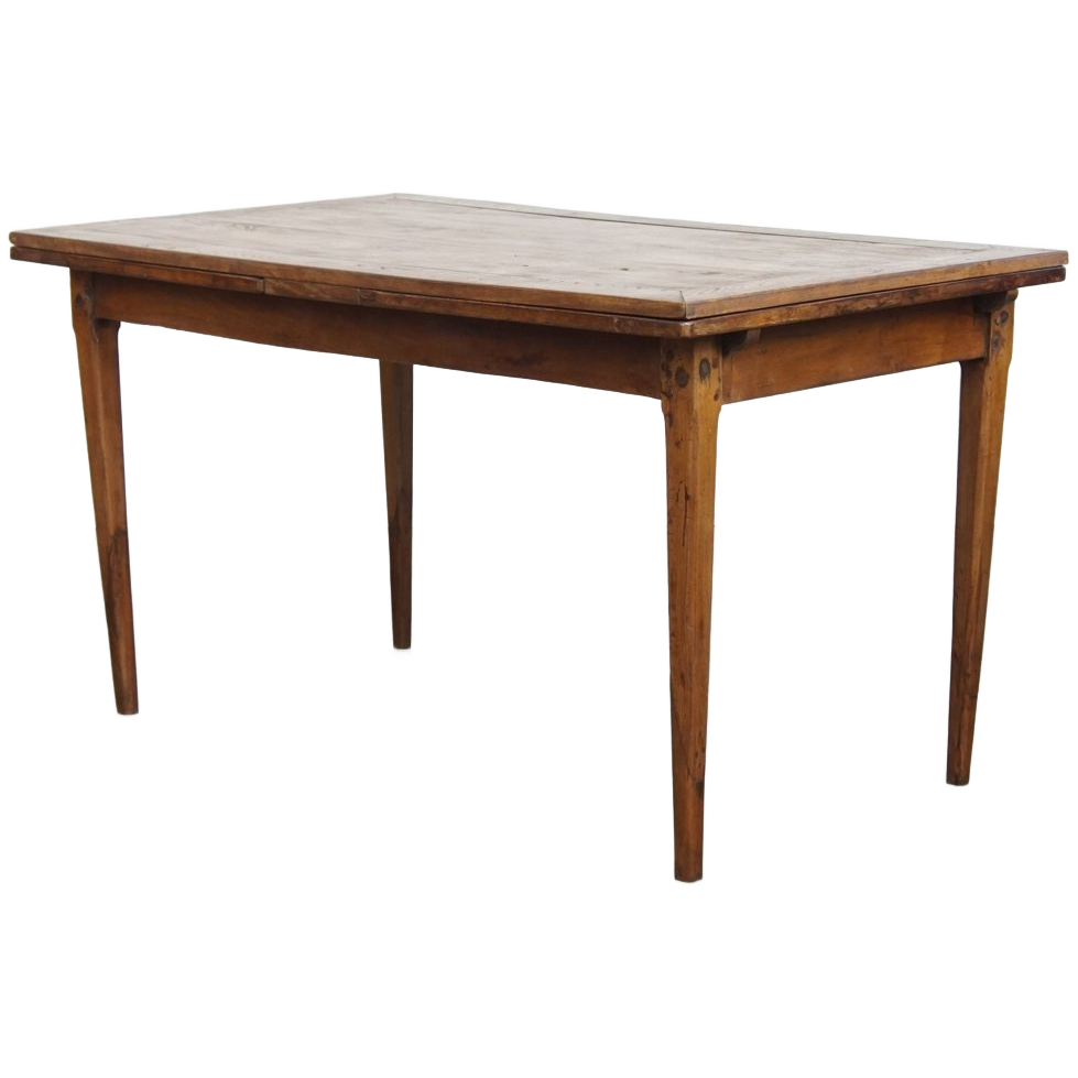 Functionele En Mooie Engelse Antieke Uitschuifbare Eettafel Van Iepen En Kersenhout image 1