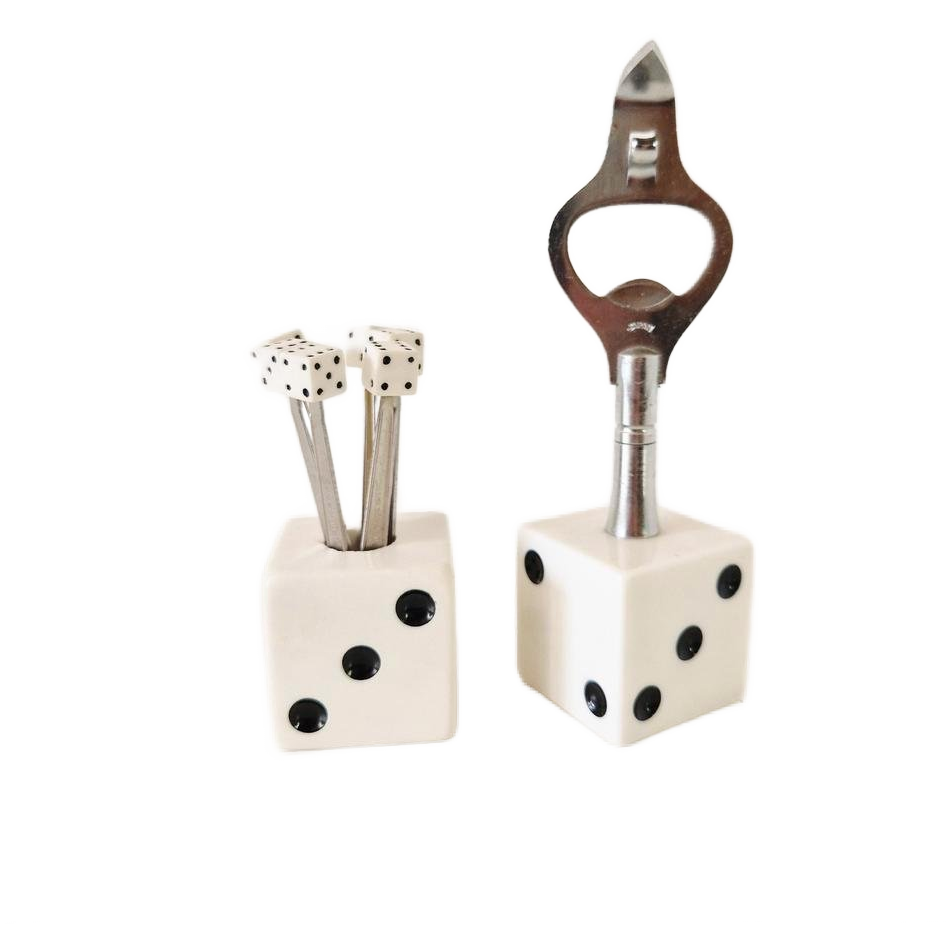 Fifties Style Bar Items Dobbelsteen Pub Cafe Opener Baf Set image 1