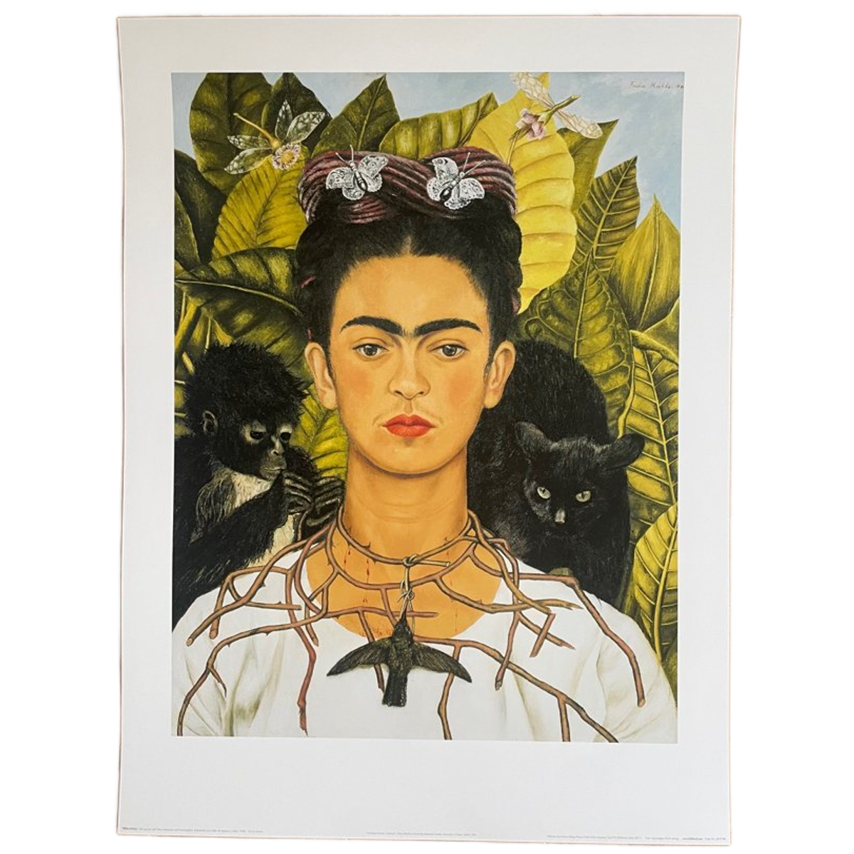 Frida Khalo, Self-portrait With Thorn Necklace And Hummingbird, 1940,... image 1
