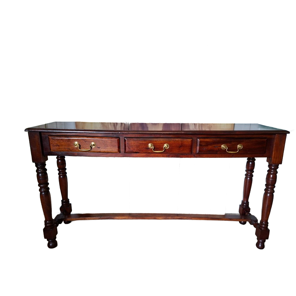 Klassieke Engelse Sidetable Haltafel, Wandconsole Lichte Gebruikssporen Afm, 140x34cm En 75cm Hoog. image 1
