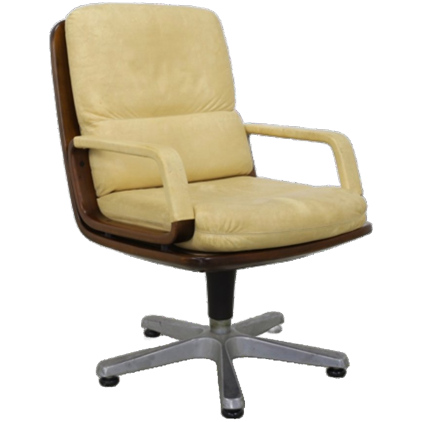 Vintage Bureaustoel Vergaderstoel Leder Eugen Schmidt, 1960 image 1