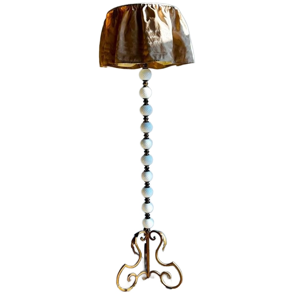 Summer Sale Jaren 20 Art Nouveau Glazen Bollen Vloerlamp image 1