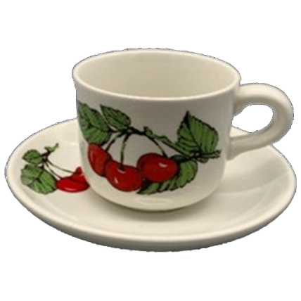 Vintage Kop En Schotel Cherry Ditmar Urbach Czechoslovakia image 1