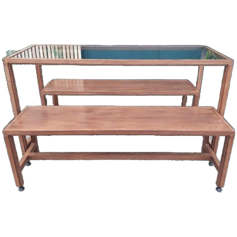 Hoge Glazen Tafel Presentatietafel Winkeldisplay Toonbank image 1