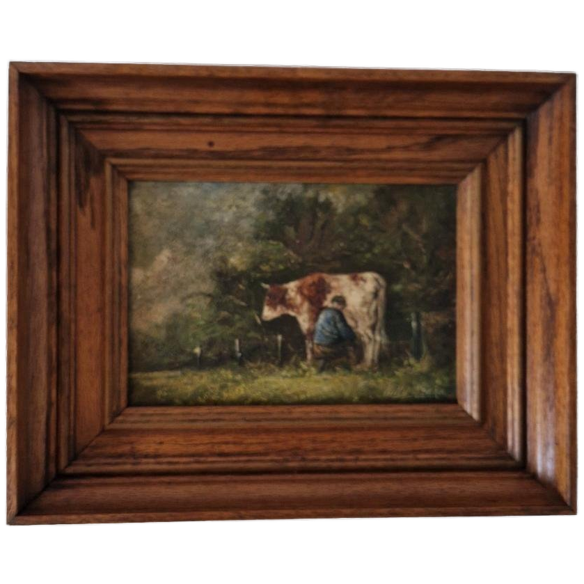 Willy Krake Schilderijtje Olieverf Op Paneel Schilderij image 1