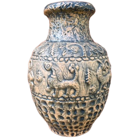 Een Fraaie Jasba Vloervaas. Azteken -design image 1