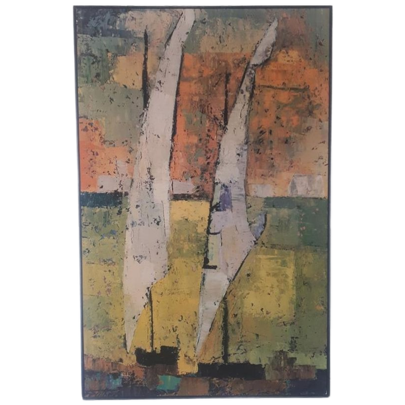 Reuther Vintage Schilderij Print Op Hout image 1