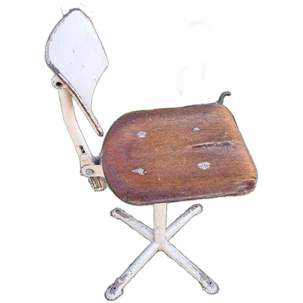 Vintage Schoolstoel, Bureaustoel image 1