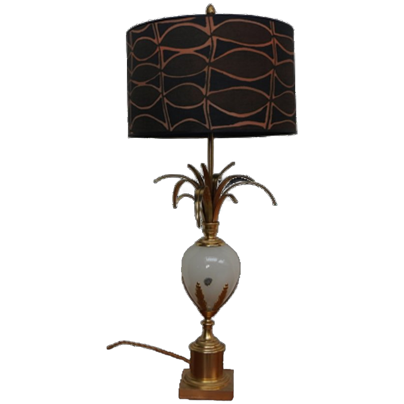 Boulanger Ostrich Egg Table Lamp, 1960s image 1