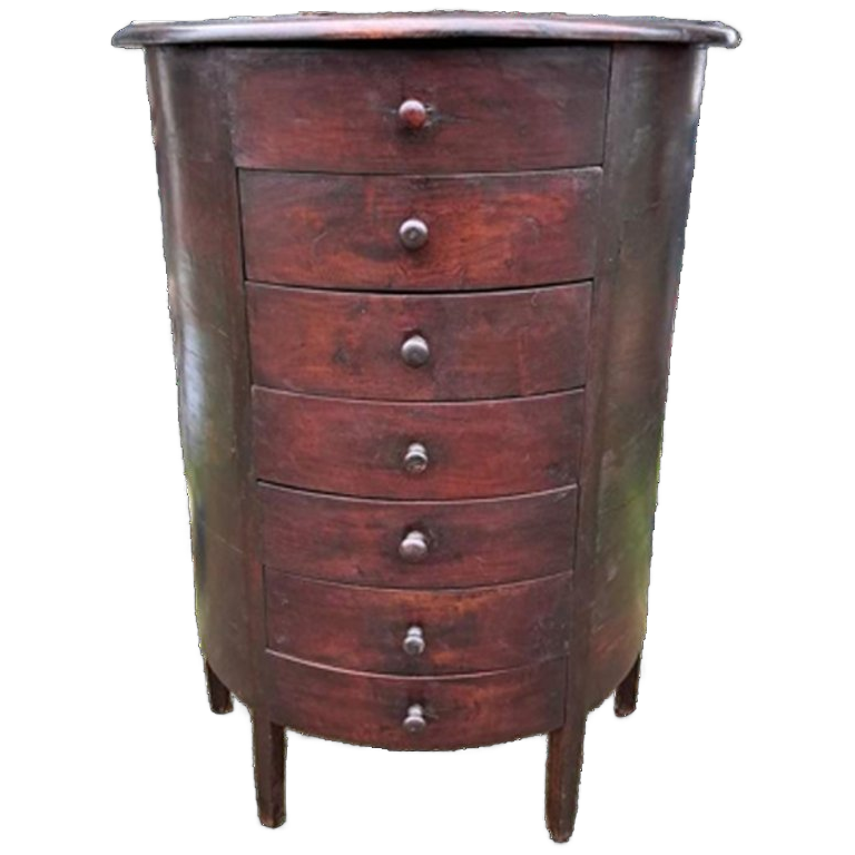 Koloniale Halve Maan Ladekast, Archiefkast, Apothekerskast A image 1