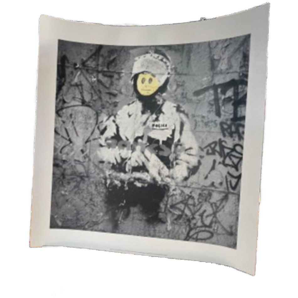Banksy, Riot Cop, Copyright Panorama London, All Right Reserved , Printed In The Uk image 1