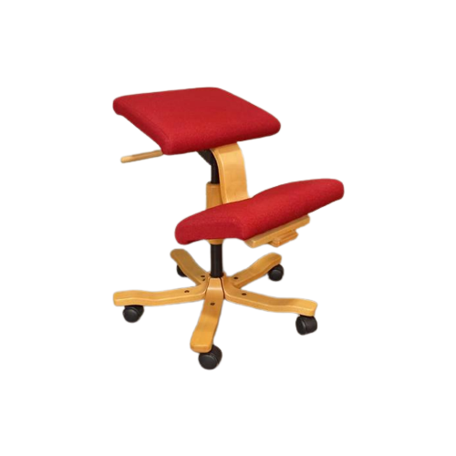 Ergonomische knielstoel met heupkussen, gezondheidsstoel voor thuis, knielstoel ter verbetering van rugpijn, nekpijn en houding (wit eikenhout) | NL