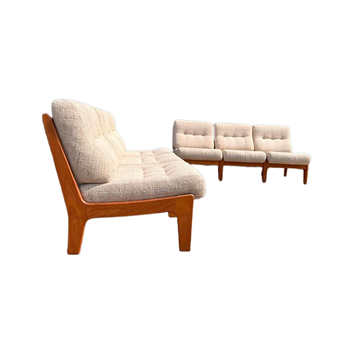 Vintage Bank Elementenbank Teak Bank Vintage , Scandinavisch