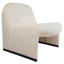 Artifort Alky Fauteuil Crème Bouclé Teddy Stof Off White image 1