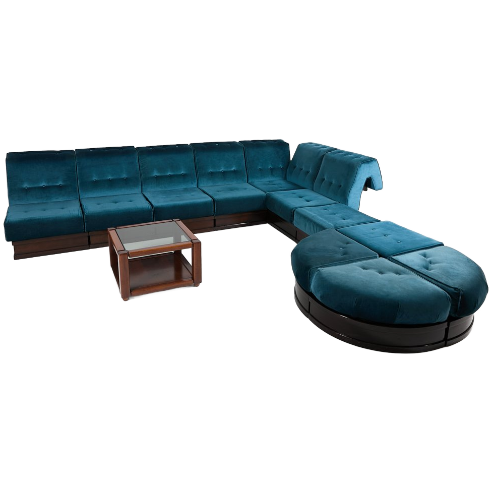 Luciano Frigerio ‘can Can’ Sectional Sofa, 1960’s Italy image 1