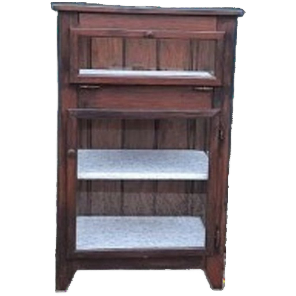 Vintage Vitrine Toonbankkastje Theekastje Oud Kastje Display image 1