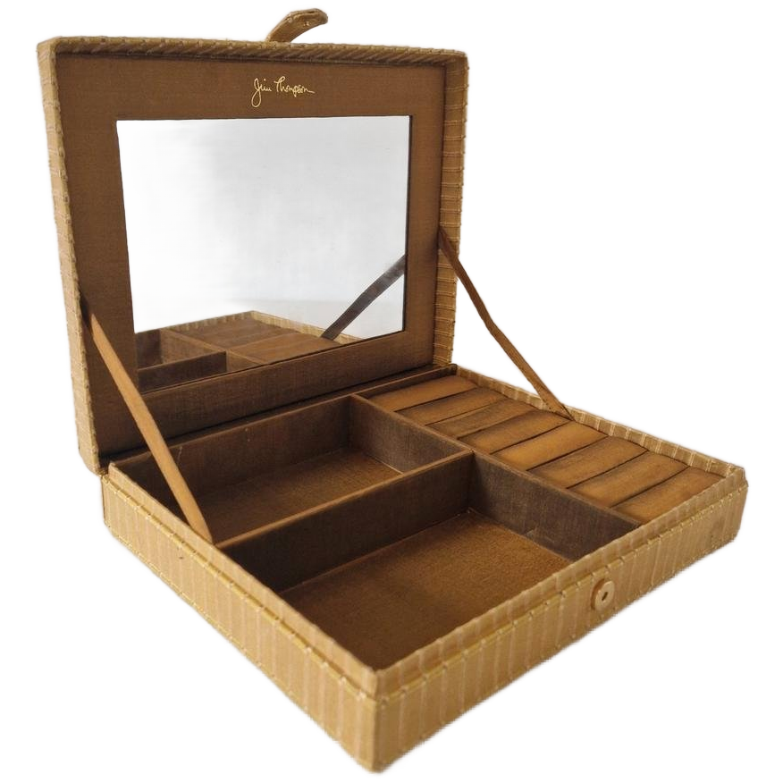 Jim Thompson Juwelen Spiegel Makeupspiegel Doos Makeup Doos Vintage Doos Spiegel image 1