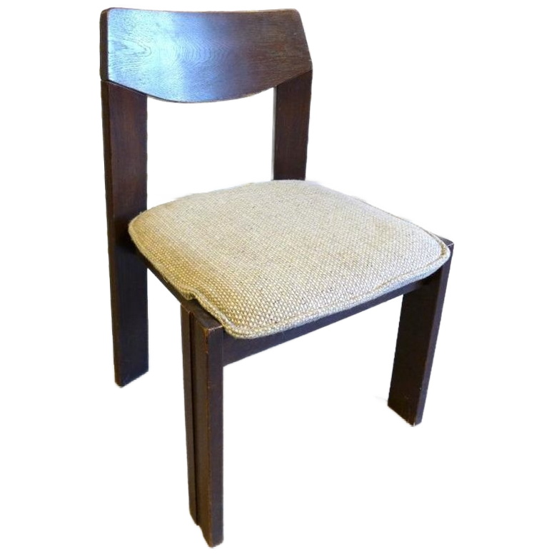Prachtige Wenge Brutalist Stoel image 1