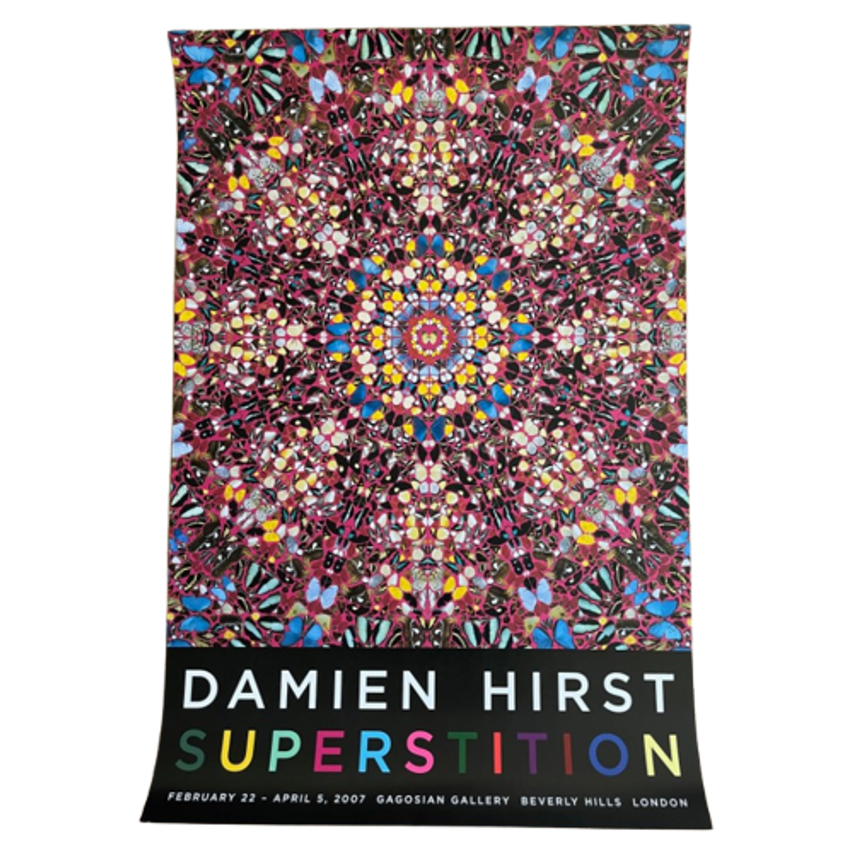 Damien Hirst, Superstition, Orginal Gallery Exhibition Poster, Printed In The New York image 1